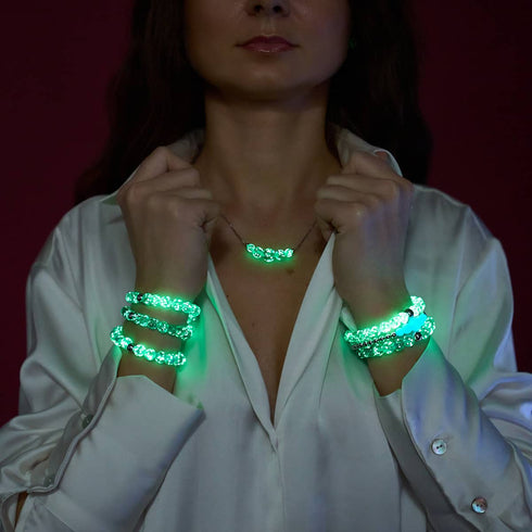 Teal | Silver | Lumos Ceramic Expression Bracelet